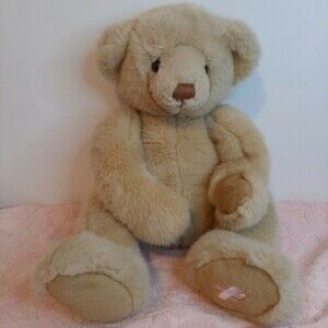 Dakin Applause Pink Ribbon Breast Cancer Teddy Bear Tan Susan 2nd edition plush